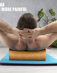 Rullo Massaggiante in Sughero Naturale – Colonna Yoga 30x10 cm per Pilates e Recupero Muscolare