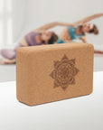 Blocco Yoga in Sughero Naturale Antiscivolo – Alta Densità e Supporto Stabile