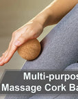 Natural Cork Massage Ball Set – 3 in 1 with Cotton Case