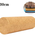 Rullo Massaggiante in Sughero Naturale – Colonna Yoga 30x10 cm per Pilates e Recupero Muscolare