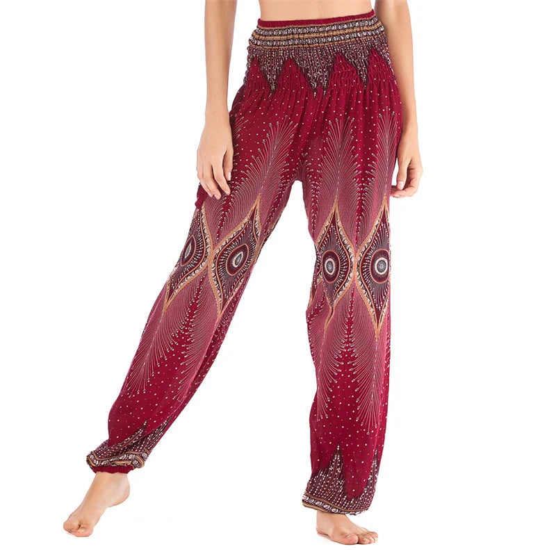 Pantaloni Boho Donna in Rayon – Comodi, Leggeri, Perfetti per Yoga e Relax