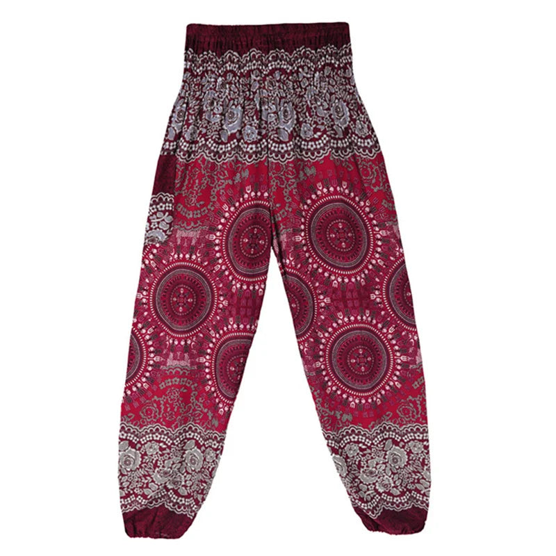 Pantaloni Boho Donna in Rayon – Comodi, Leggeri, Perfetti per Yoga e Relax