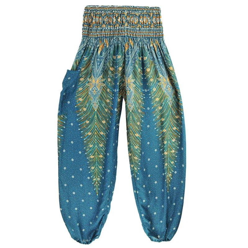 Pantaloni Boho Donna in Rayon – Comodi, Leggeri, Perfetti per Yoga e Relax