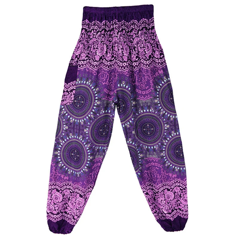 Pantaloni Boho Donna in Rayon – Comodi, Leggeri, Perfetti per Yoga e Relax