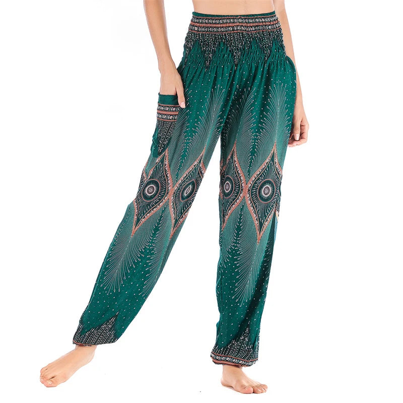 Pantaloni Boho Donna in Rayon – Comodi, Leggeri, Perfetti per Yoga e Relax