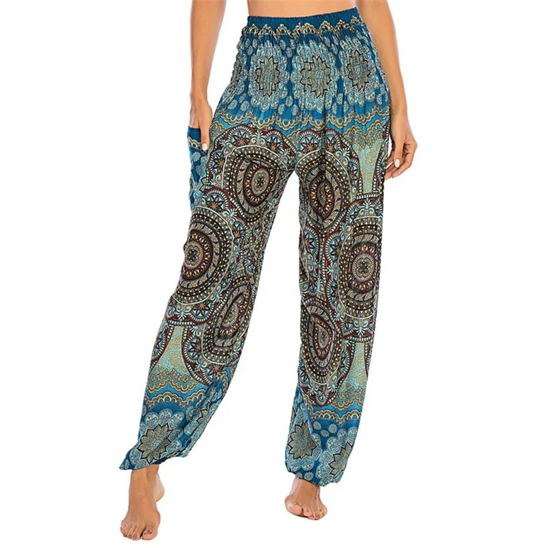 Pantaloni Boho Donna in Rayon – Comodi, Leggeri, Perfetti per Yoga e Relax