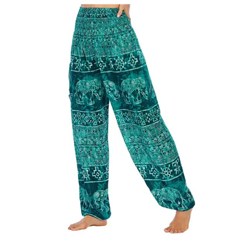 Pantaloni Boho Donna in Rayon – Comodi, Leggeri, Perfetti per Yoga e Relax