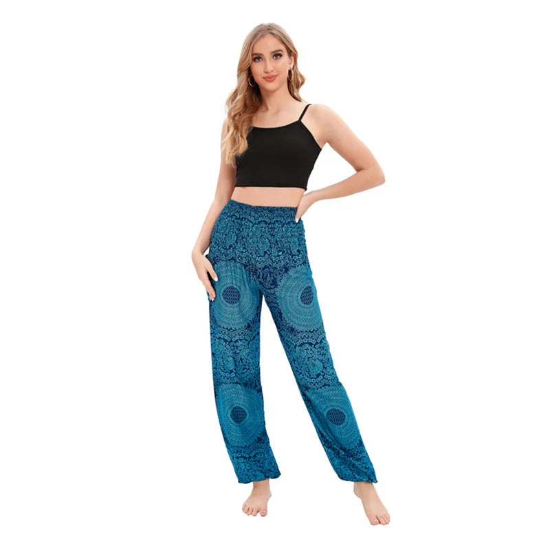 Pantaloni Boho Donna in Rayon – Comodi, Leggeri, Perfetti per Yoga e Relax