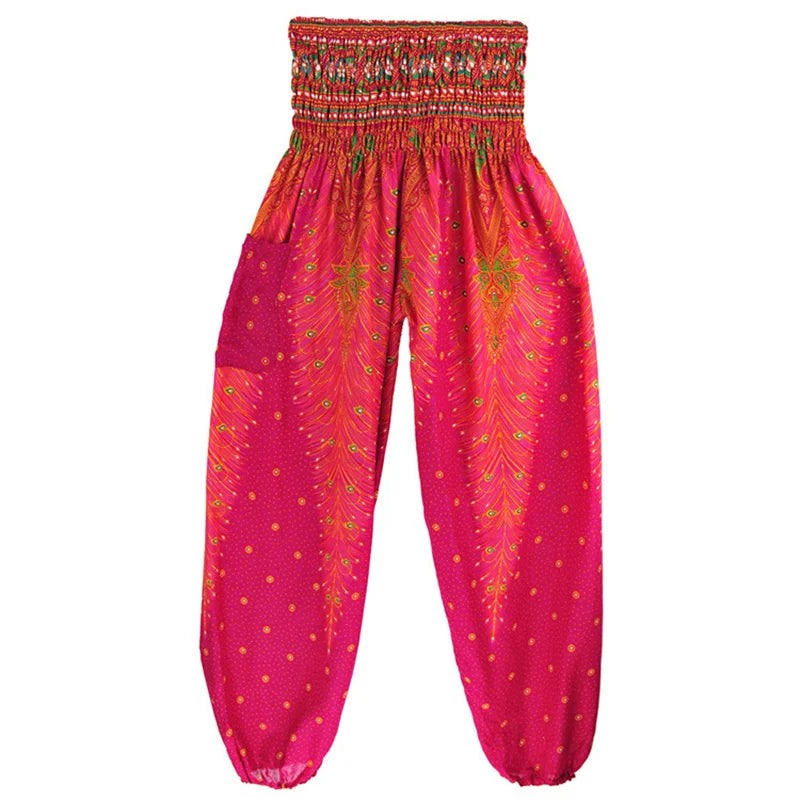 Pantaloni Boho Donna in Rayon – Comodi, Leggeri, Perfetti per Yoga e Relax