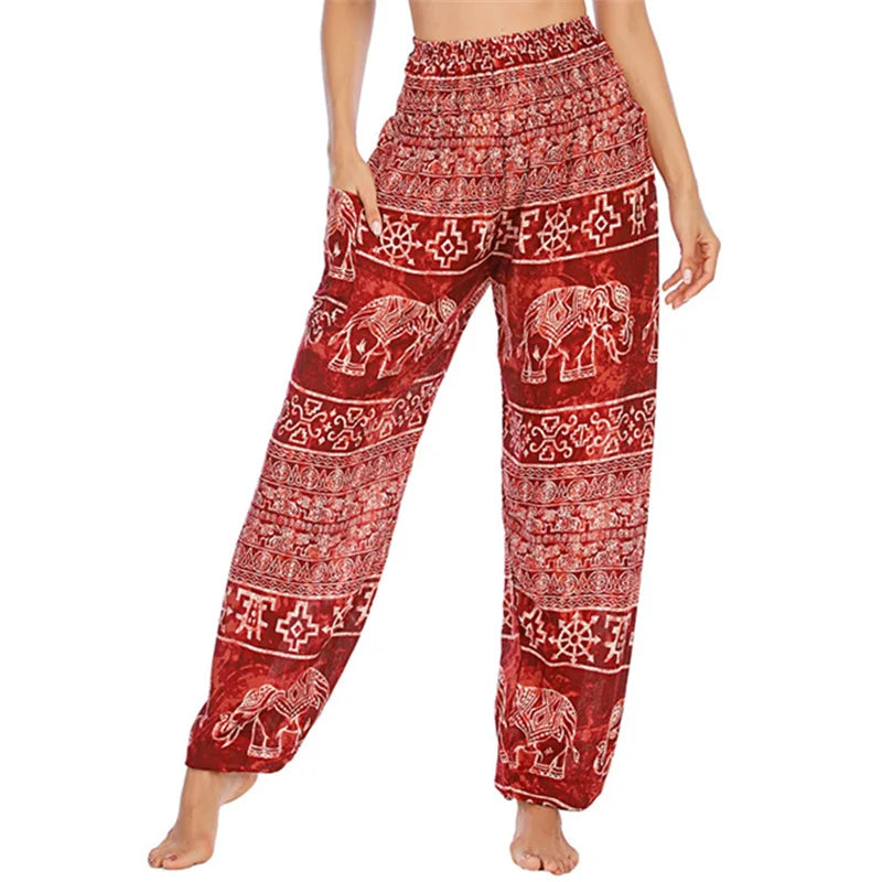 Pantaloni Boho Donna in Rayon – Comodi, Leggeri, Perfetti per Yoga e Relax