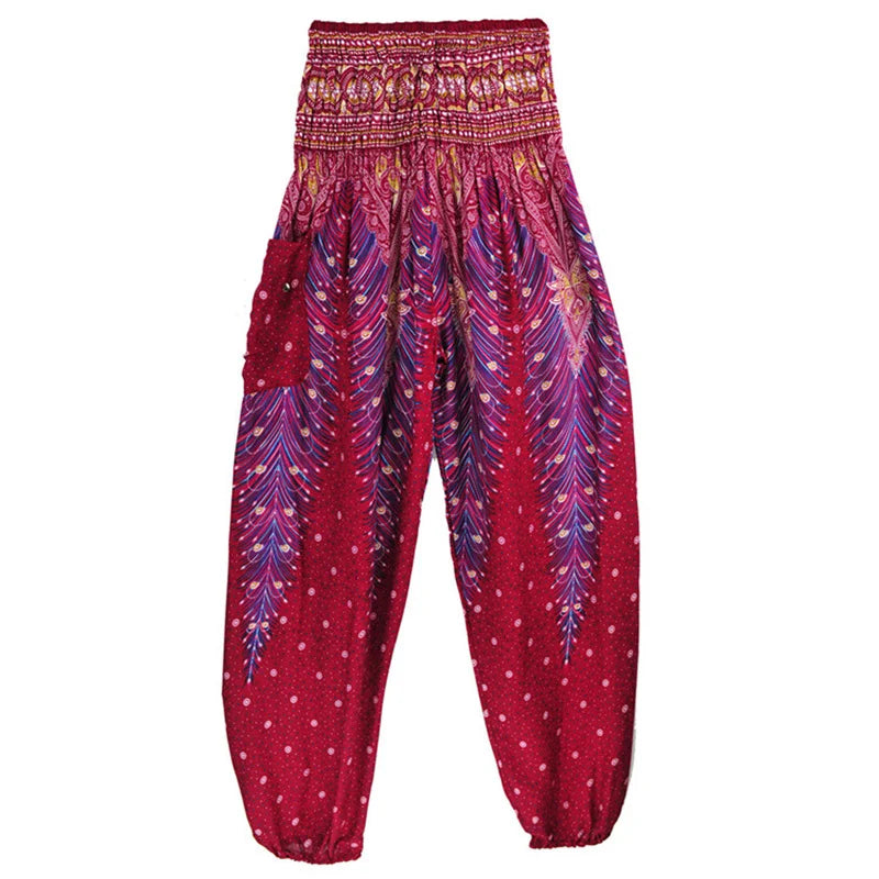 Pantaloni Boho Donna in Rayon – Comodi, Leggeri, Perfetti per Yoga e Relax