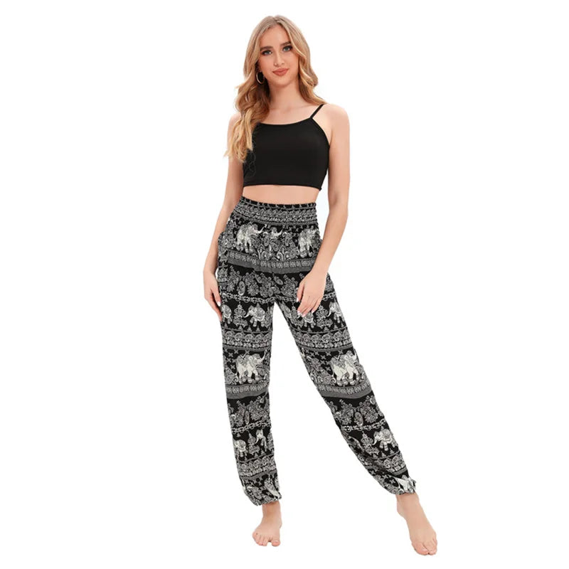 Pantaloni Boho Donna in Rayon – Comodi, Leggeri, Perfetti per Yoga e Relax
