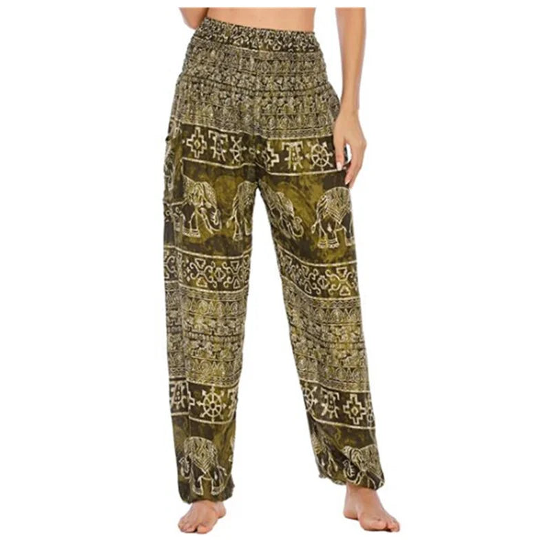 Pantaloni Boho Donna in Rayon – Comodi, Leggeri, Perfetti per Yoga e Relax