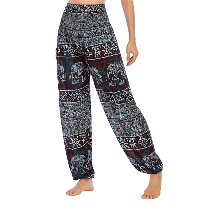 Pantaloni Boho Donna in Rayon – Comodi, Leggeri, Perfetti per Yoga e Relax