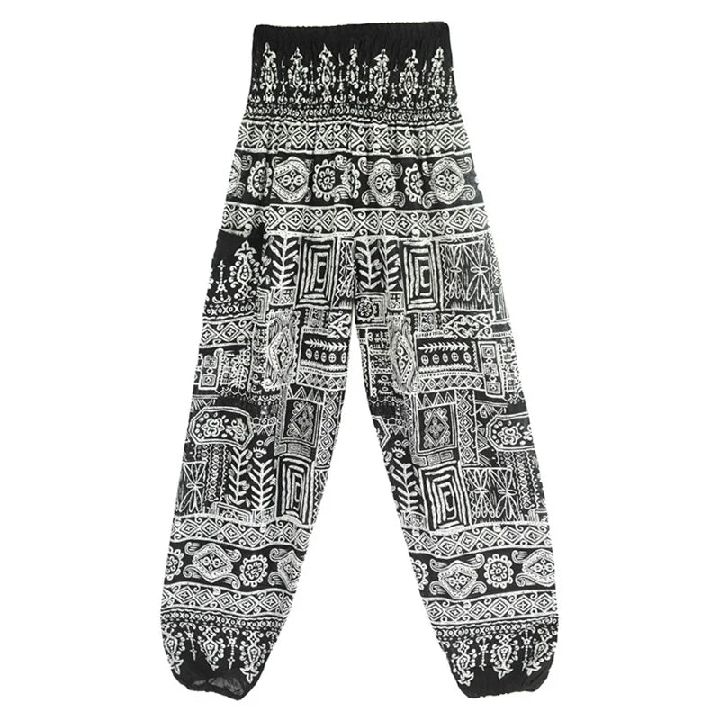Pantaloni Boho Donna in Rayon – Comodi, Leggeri, Perfetti per Yoga e Relax